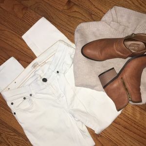 JCREW J.Crew White Jeans. Size 24/26 Stretch.